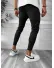 Pantaloni de trening negri conici 10237 Y19
